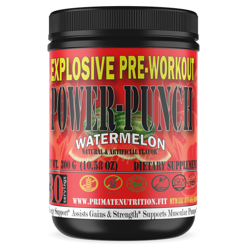 POWER PUNCH PRE-WORKOUT WATERMELON (NEW FLAVOR)