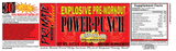 Power Punch Pre Workout LEMONADE (NEW FLAVOR)